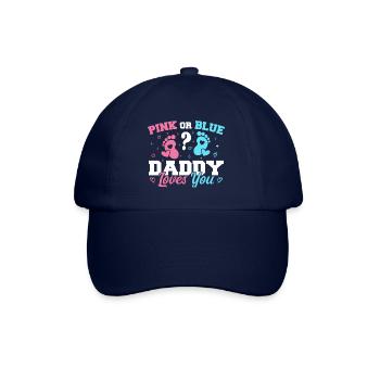 Pink Or Blue Daddy Loves You - Funny Gender reveal - Casquette classique - bleu/bleu - Devant