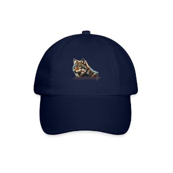 Majestic wolf - Baseball Cap - blue/blue - Front