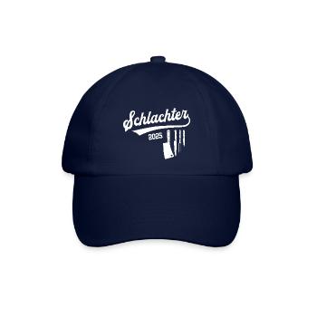Schlachter 2025 Beruf Schlachterei Fleischer Azubi - Baseballkappe - Blau/Blau - Vorne