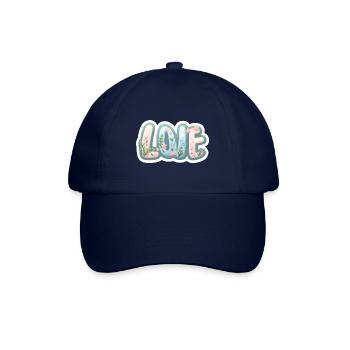 Love Floral Spring Design Valentine's Day - Baseball Cap - blue/blue - Front