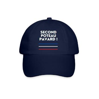 Second Poteau pavard ! - Casquette classique - bleu/bleu - Devant