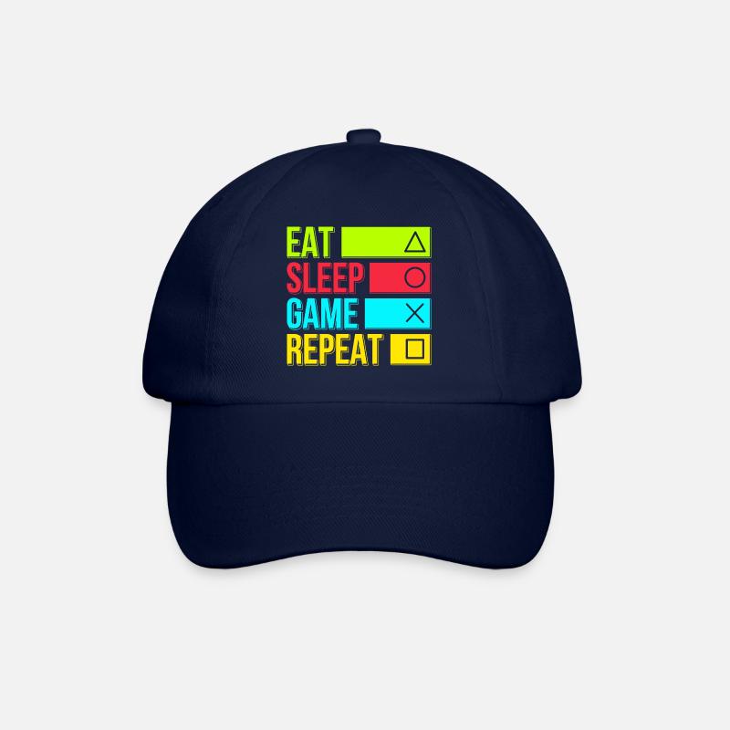 Manger le jeu de sommeil Répéter - Casquette classique - bleu/bleu