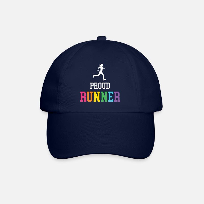 Stolze LGBT-Läuferin - Baseballkappe - Blau/Blau