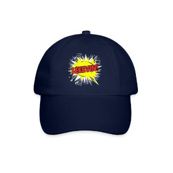 Levin Name Lustige Sprechblase Leeevin! - Baseballkappe - Blau/Blau - Vorne