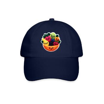 Fruit salad faces - Baseballkappe - Blau/Blau - Vorne