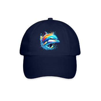 Delfin - Baseballkappe - Blau/Blau - Vorne