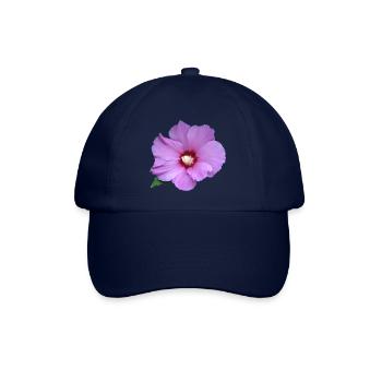 Fleur rose rose Guimauve rose - Casquette classique - bleu/bleu - Devant