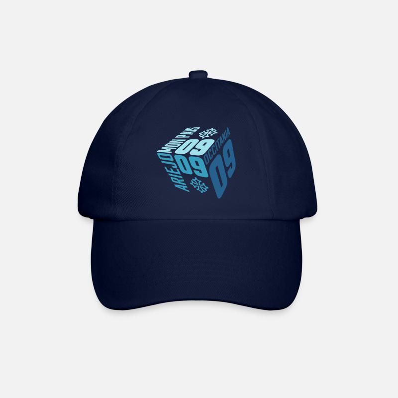 Der Cube d'Ariège. - Baseballkappe - Blau/Blau