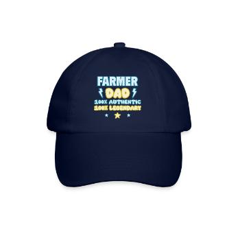 Bauernhof Papa,Vatertagsgeschenk, Legendär - Baseballkappe - Blau/Blau - Vorne