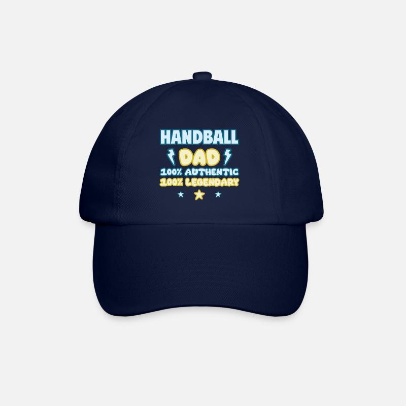 Papa Handballer,Vatertagsgeschenk,Handball - Baseballkappe - Blau/Blau