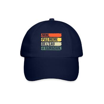 Non pas même de l' eau humour ramadan cadeau islam - Casquette classique - bleu/bleu - Devant