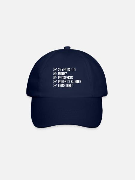 22 Años Humor Regalo 22 Cumpleaños Divertido 22 Años - Gorra béisbol - azul/azul