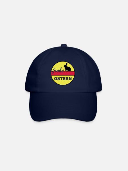 Frohe Ostern 3c - Baseballkappe - Blau/Blau