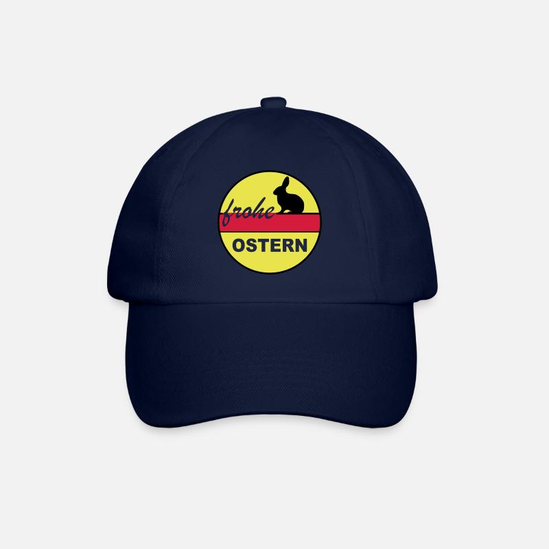 Frohe Ostern 3c - Baseballkappe - Blau/Blau