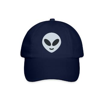 alien emoji - Baseball Cap - blue/blue - Front