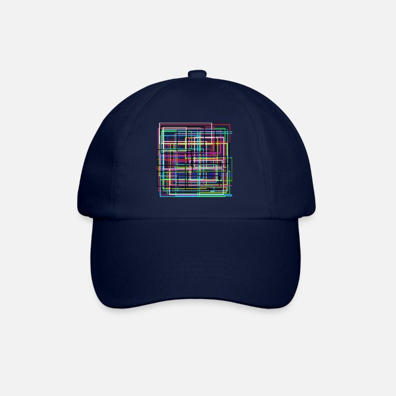 moderne Kunst - Baseballkappe - Blau/Blau
