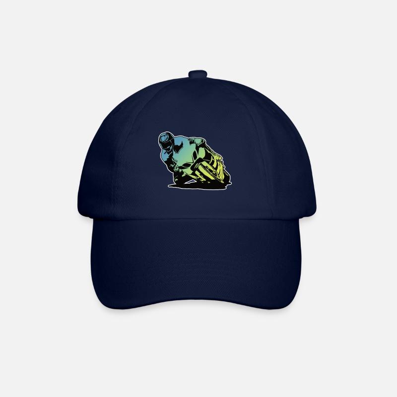 Motorrad Motorbike - Baseballkappe - Blau/Blau