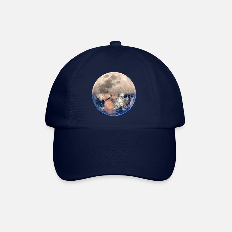 Monde de la terre lunaire - Casquette classique - bleu/bleu