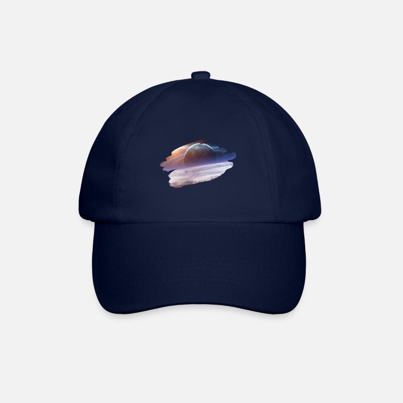planet in space space - Baseball Cap - blue/blue