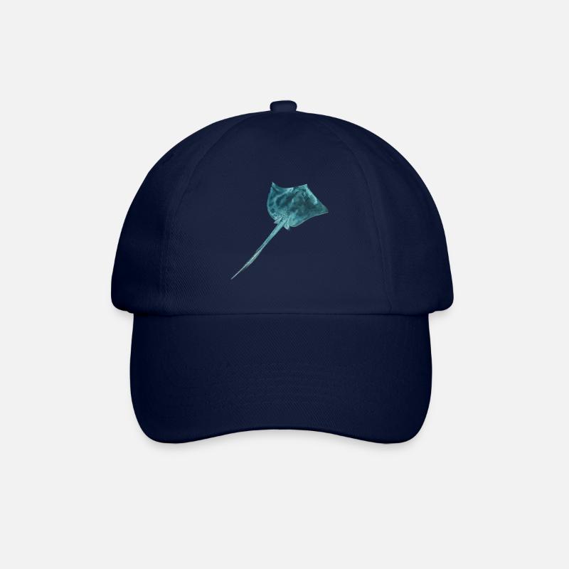 Rochen Mantarochen Stachelrochen Riff Tauchen - Baseballkappe - Blau/Blau