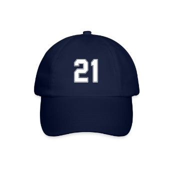 21 years jersey number 21 - Baseball Cap - blue/blue - Front