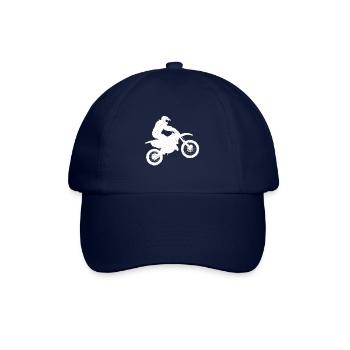 motocross rider t-shirt motorcycle sport moto - Casquette classique - bleu/bleu - Devant