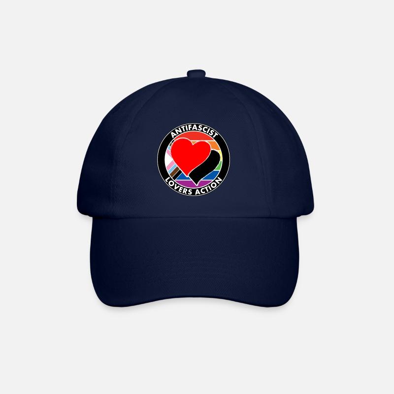 antifascist lovers action - Baseball Cap - blue/blue