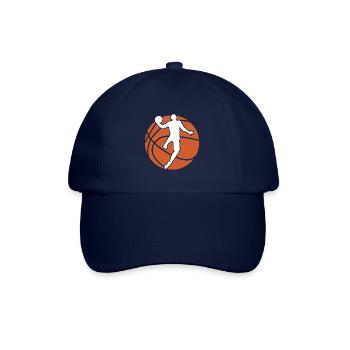 basketball basket ball joueur de basketball - Casquette classique - bleu/bleu - Devant