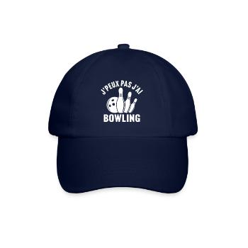 J'peux pas j'ai bowling - Casquette classique - bleu/bleu - Devant