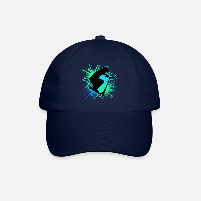 scooter stunt it - Baseballkappe - Blau/Blau