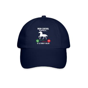 mon cheval m'appelle et je dois y aller - Casquette classique - bleu/bleu - Devant