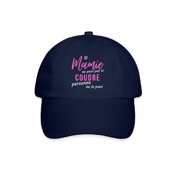 T shirt mamie peut le coudre humour mamie cadeau - Casquette classique - bleu/bleu - Devant