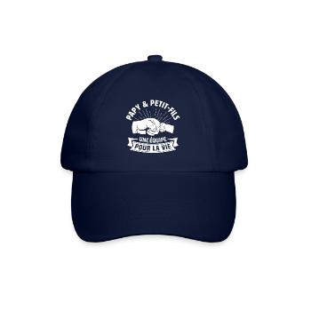 Papy et petit-fils une équipe pour la vie - Casquette classique - bleu/bleu - Devant