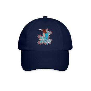 Mandala Vogel - Baseballkappe - Blau/Blau - Vorne