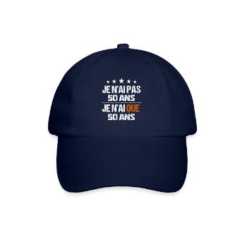 Je n'ai pas 50 ans - Casquette classique - bleu/bleu - Devant