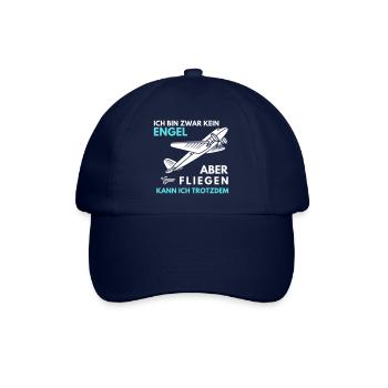 Fliegen kann ich trotzdem - Baseballkappe - Blau/Blau - Vorne