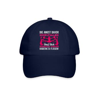 DIE ANGST DAVOR HINZUFALLEN DARF DICH NIEMALS ... - Baseballkappe - Blau/Blau - Vorne