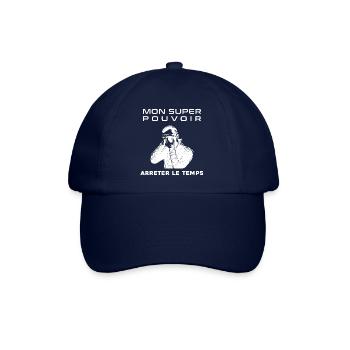 Super Pouvoir ARRETER LE TEMPS Photographe - Casquette classique - bleu/bleu - Devant