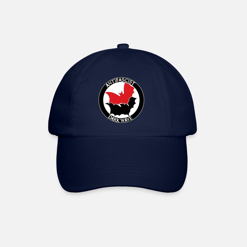 ANTIFASCIST DARK WAVE - Baseballkappe - Blau/Blau