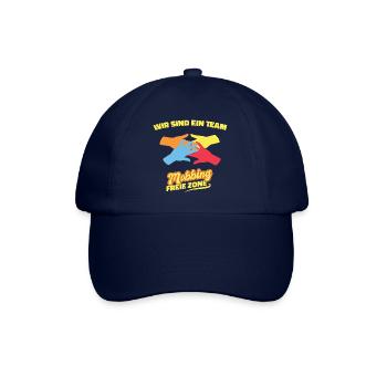 Wir sind ein Team - Mobbing freie Zone - Baseballkappe - Blau/Blau - Vorne