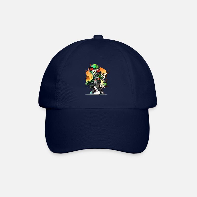 hip hop zombie 4 - Baseballkappe - Blau/Blau