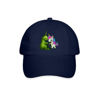 Friends from other worlds: Alien meets unicorn - Baseball Cap - blue/blue - Front