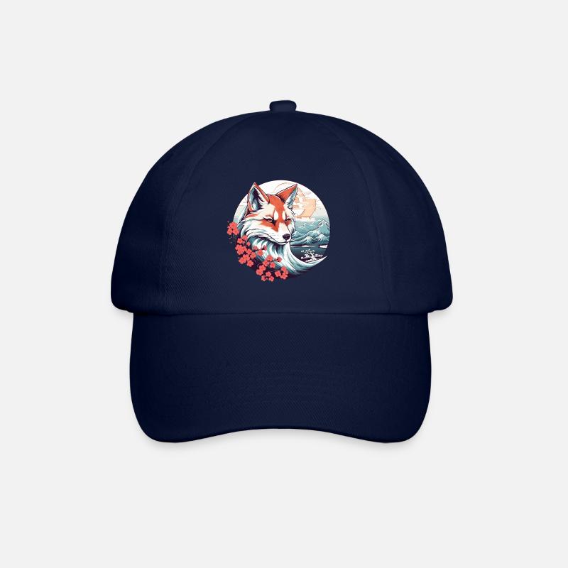 Anime Japan Kitsune Fox - Baseball Cap - blue/blue