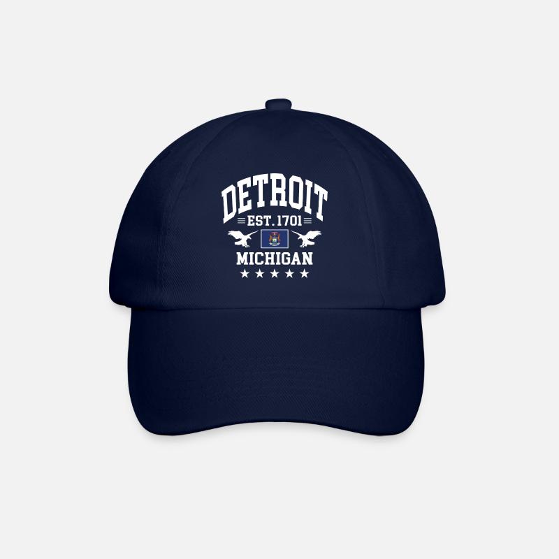 Detroit - Baseballkappe - Blau/Blau