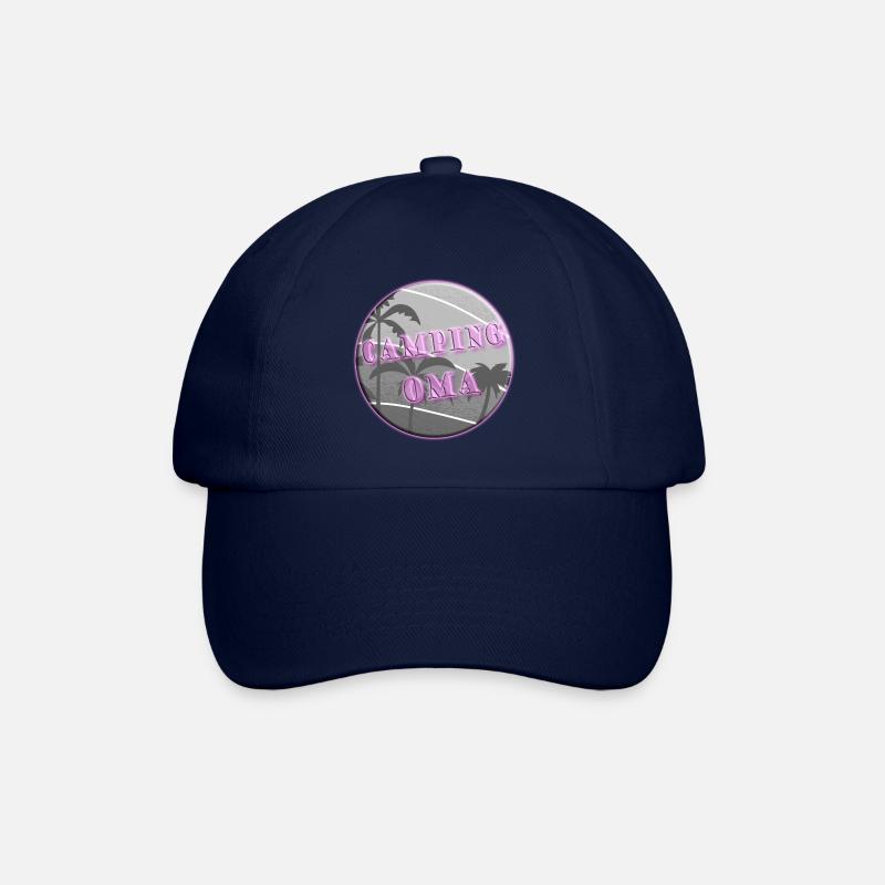 Camping Oma - Baseballkappe - Blau/Blau