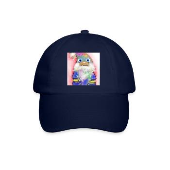 Bunter Weihnachtsmann mit Farbverlauf - Baseballkappe - Blau/Blau - Vorne
