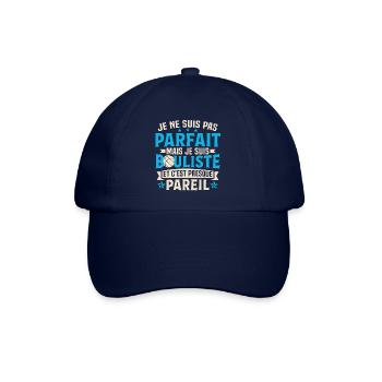 je suis bouliste - Casquette classique - bleu/bleu - Devant