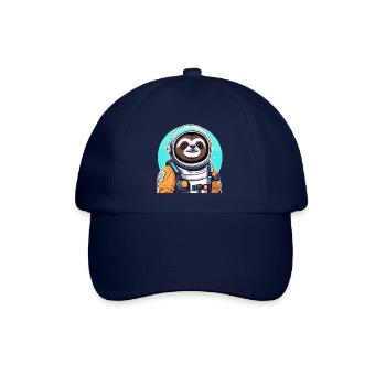 Illustration d’astronaute paresseux - Casquette classique - bleu/bleu - Devant