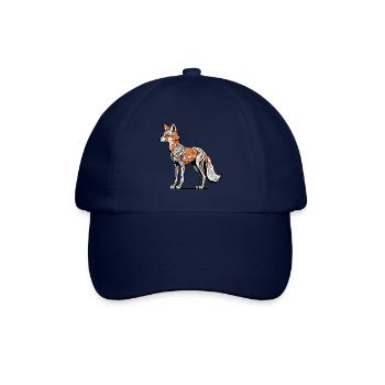 Illustration de squelette de renard - Casquette classique - bleu/bleu - Devant