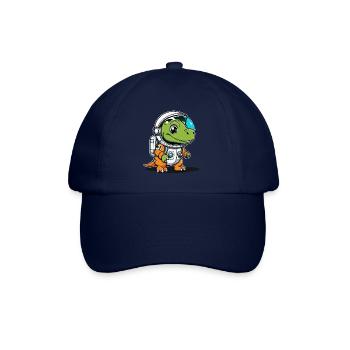 Dinosaurier Astronaut Illustration - Baseballkappe - Blau/Blau - Vorne